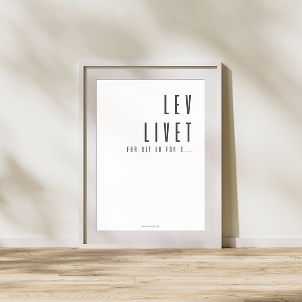 Lev Livet - Plakat