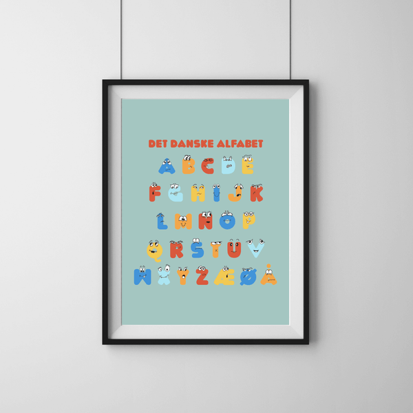 Det Danske Alfabet - Blå