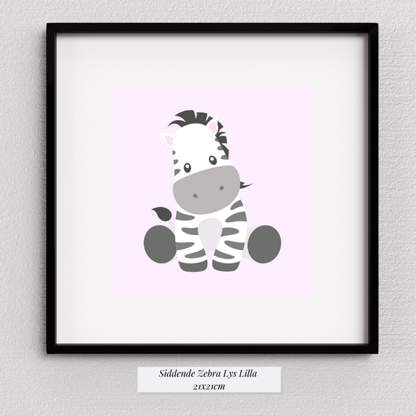 Cute Zebra Lyselilla