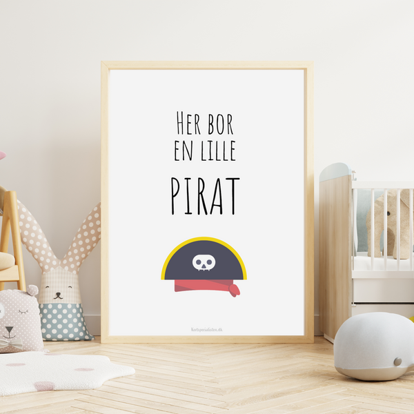 Her bor en lille Pirat  - Plakat