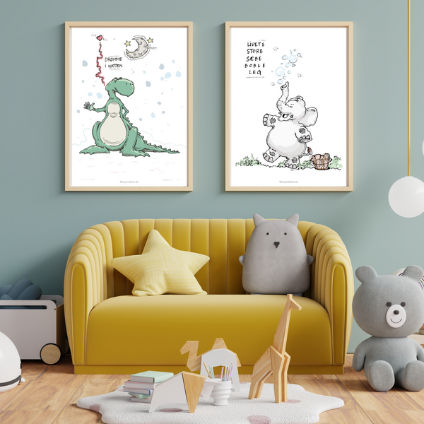 Livets store sæbeboble leg - Plakat