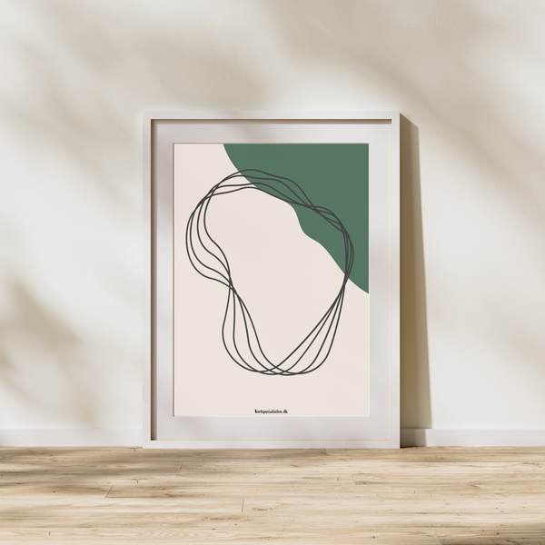 Simple Lines - Abstrakt 1 - Plakat