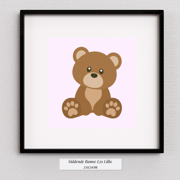 Cute Bjørn - Lyselilla