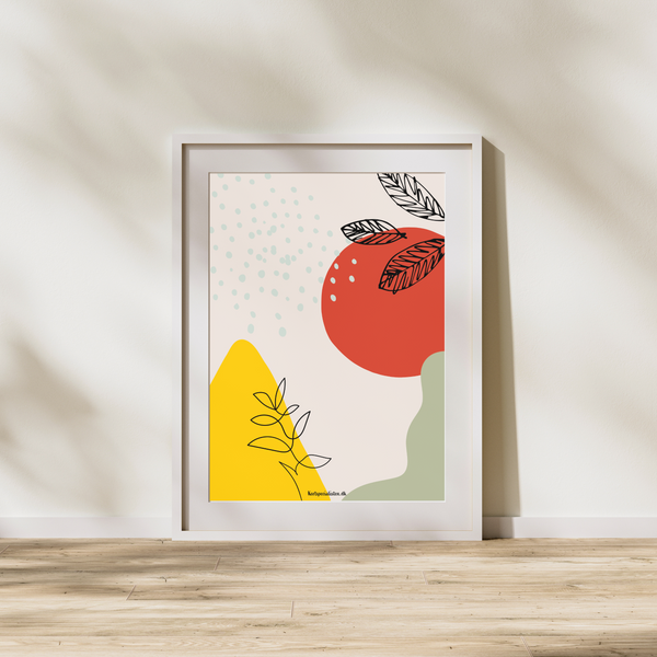 Simple Lines - Gren og blade - Plakat