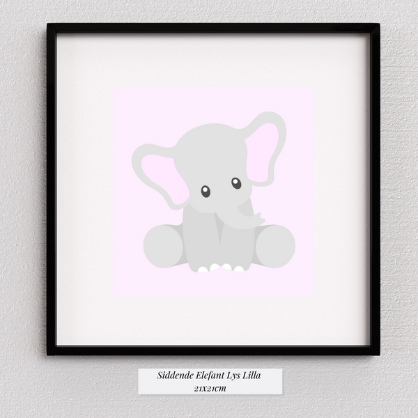 Cute Elefant - Lyselilla