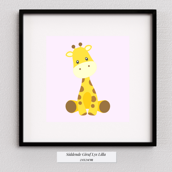 Cute Giraf - Lyselilla