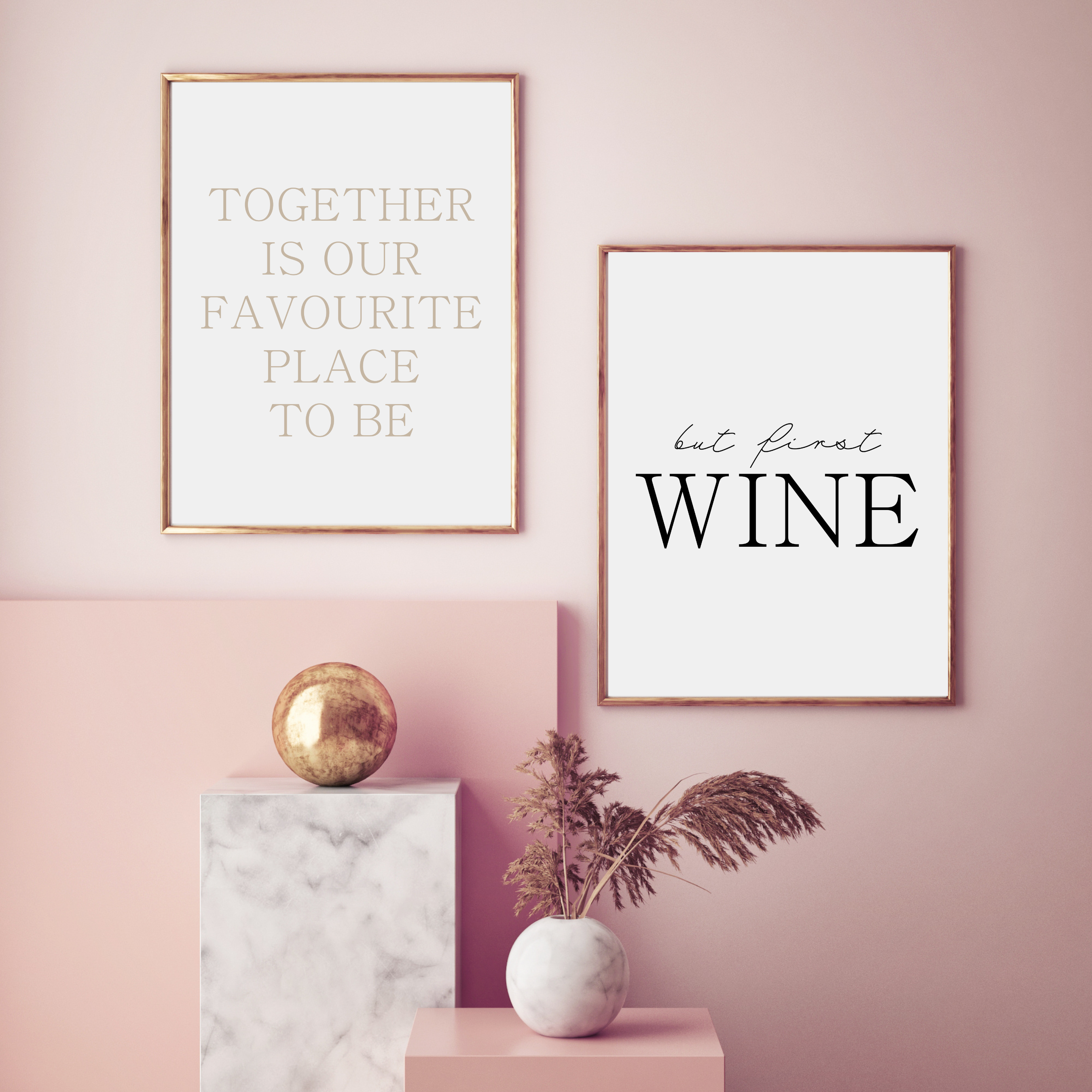 But first wine - Plakat