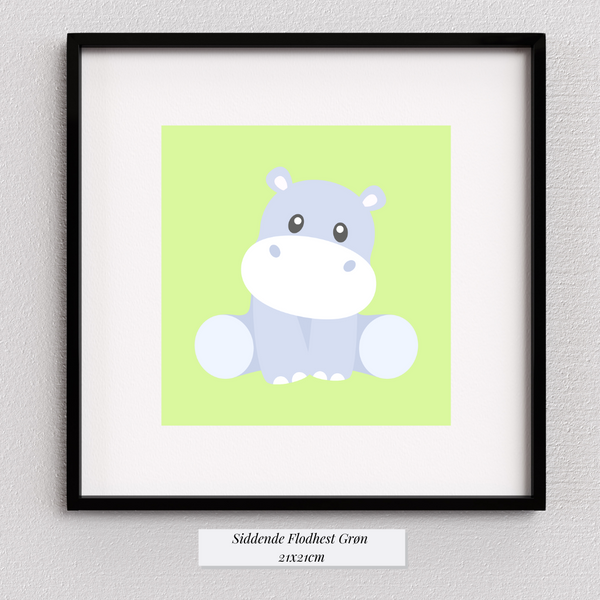 Cute Flodhest - Grøn