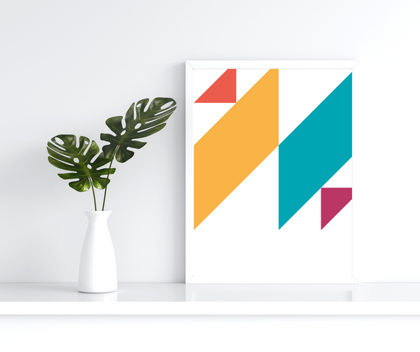 Abstrakt Geometri 4 - Plakat