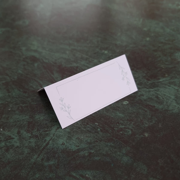 Bordkort med Blad Ramme (10stk)