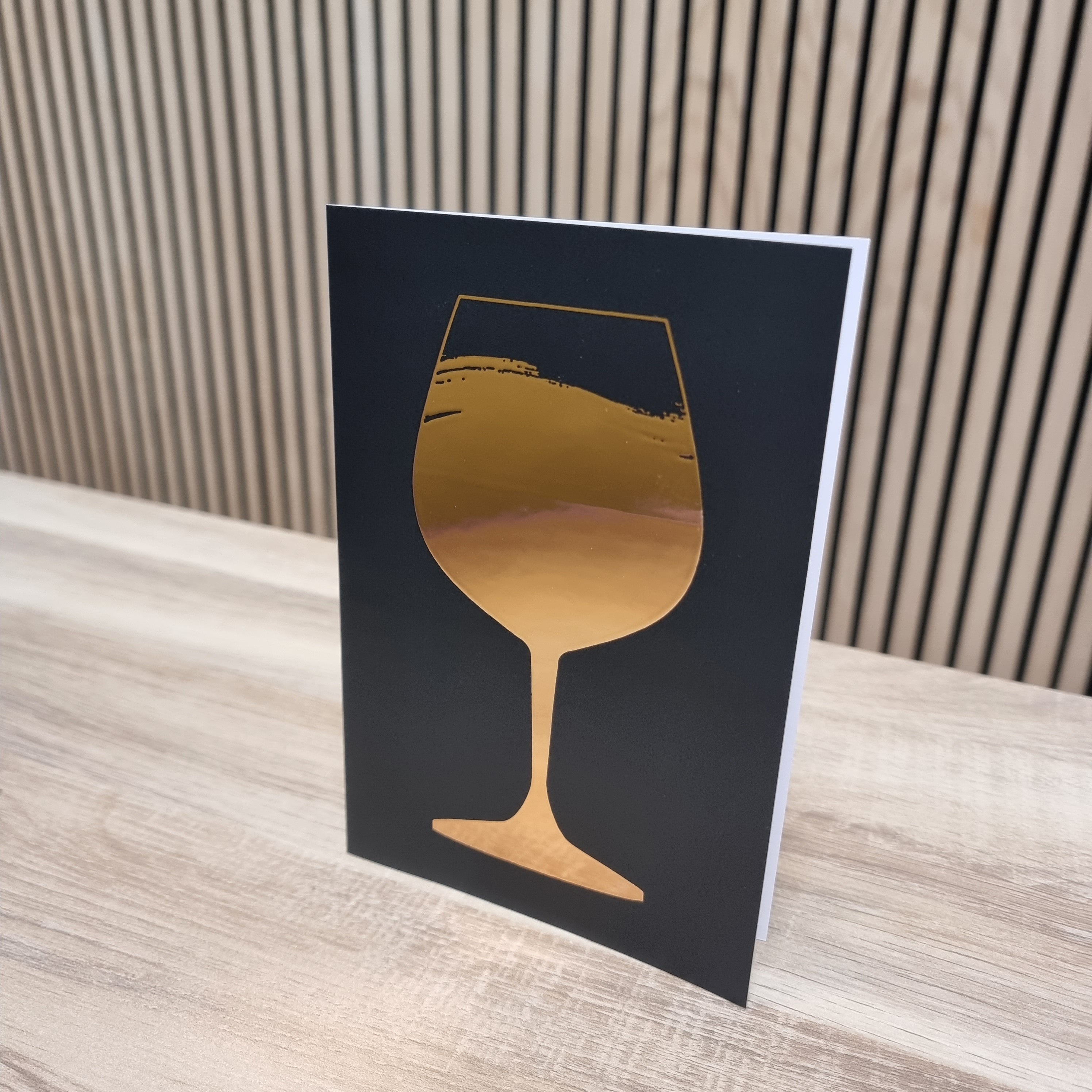 Vin glas - Foliekort