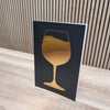 Vin glas - Foliekort