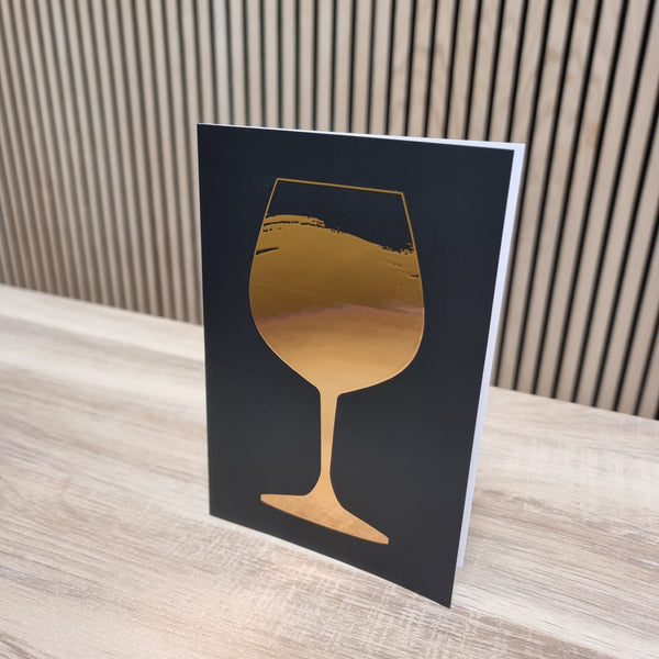Vin glas - Foliekort