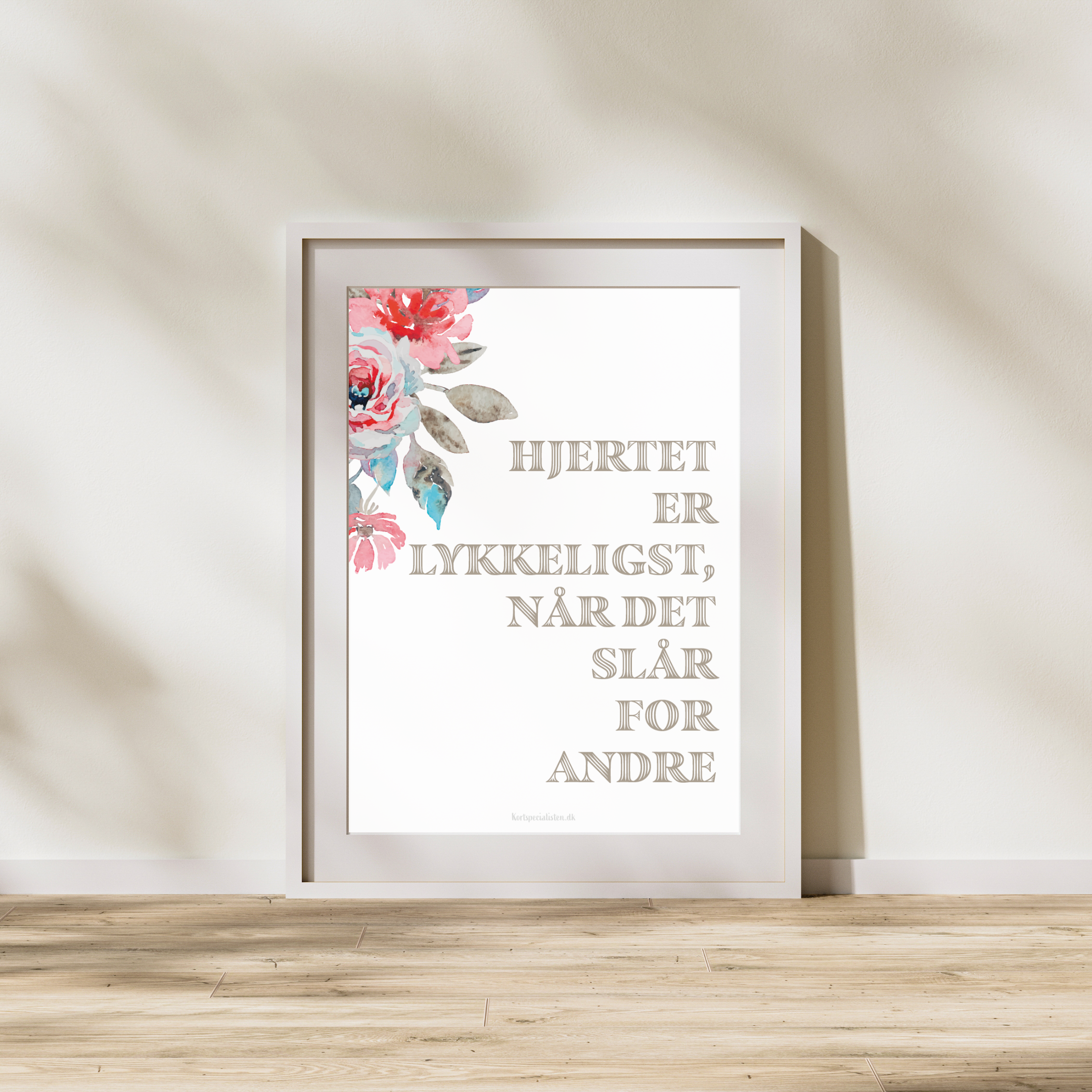 Hjertet er lykkeligst - Plakat