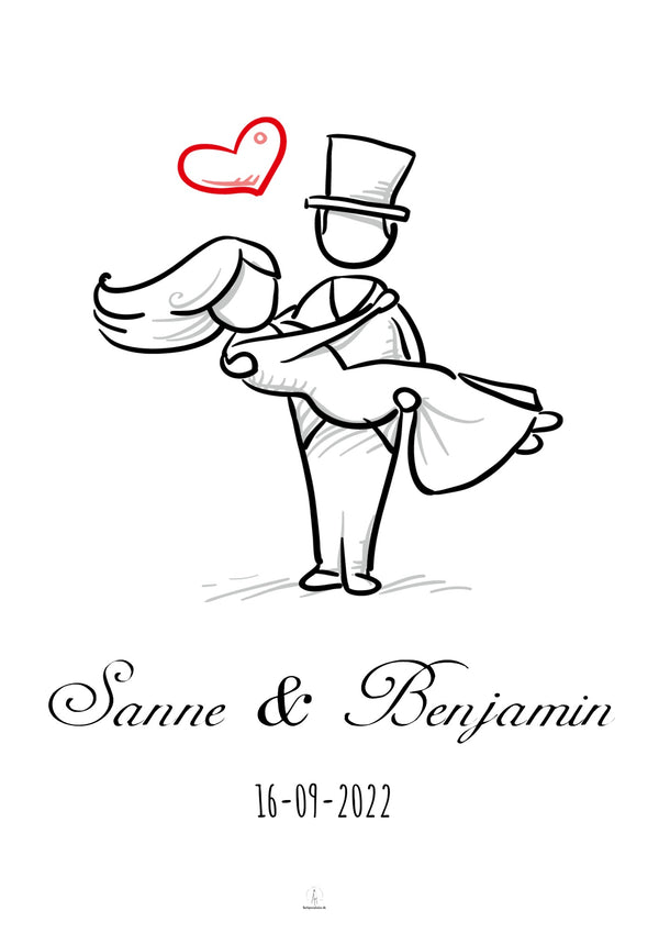 Bryllupsplakat 2 - Design selv