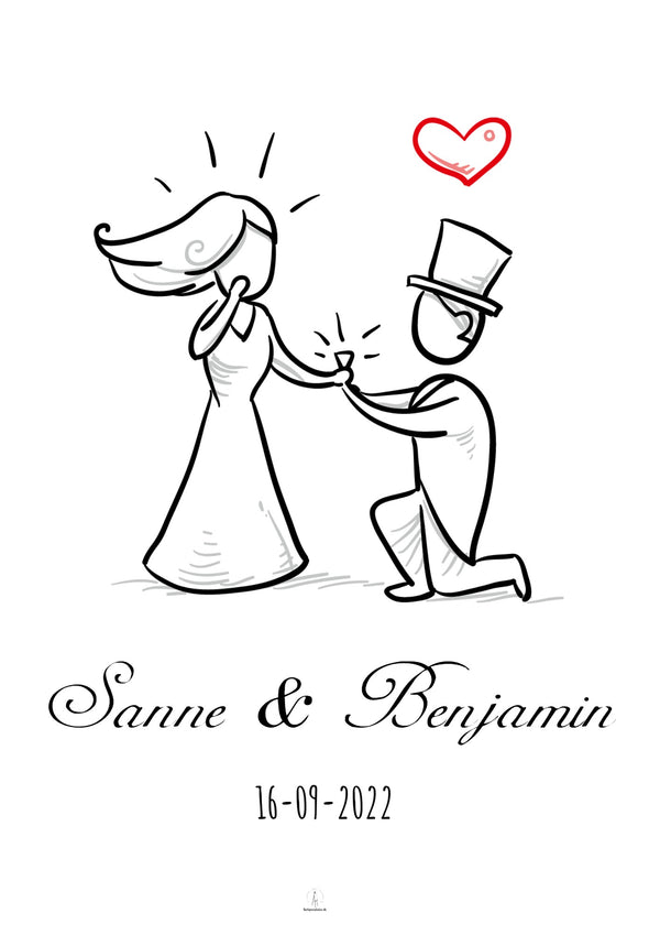 Bryllupsplakat 3 - Design selv