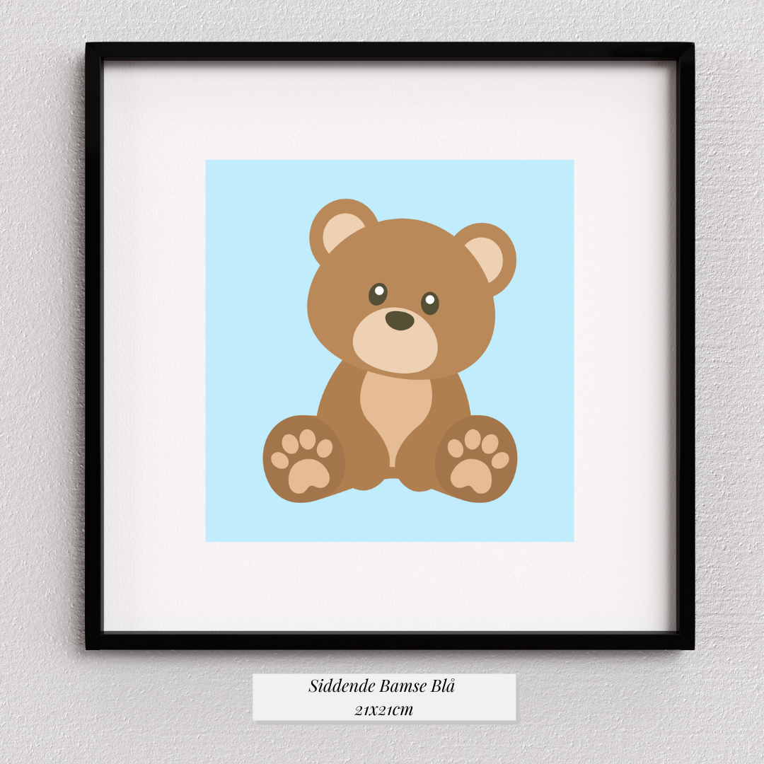 Cute Bjørn - Blå