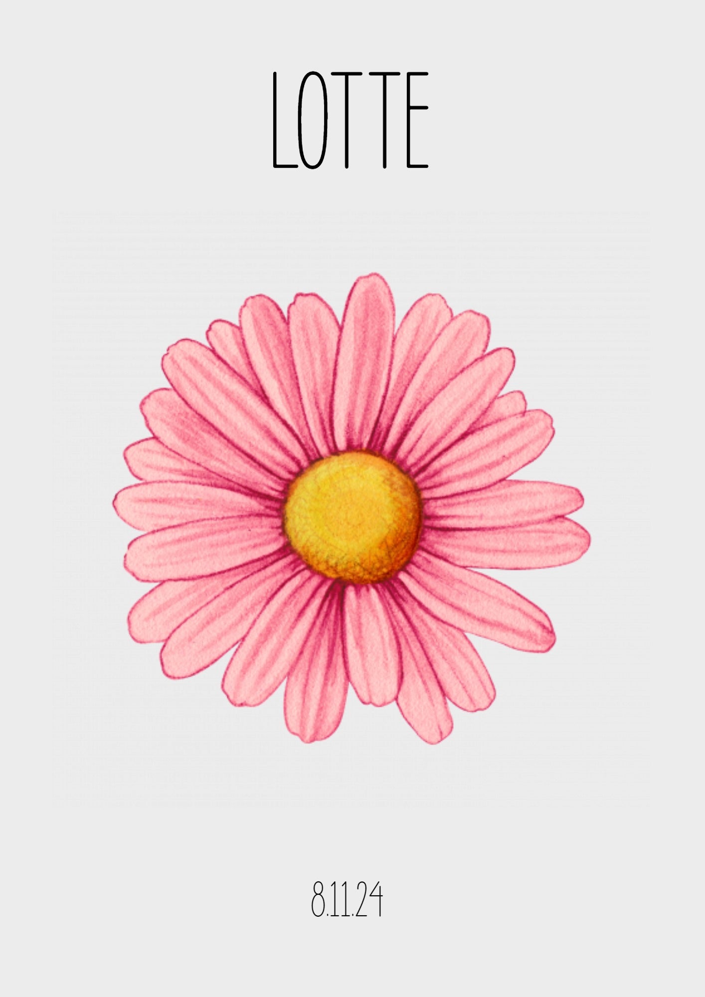 Daisy Lyserød  - Design selv