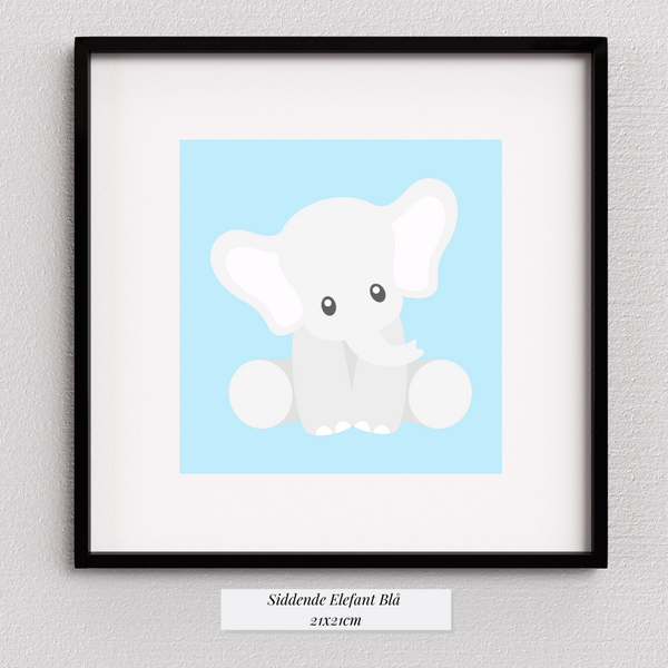 Cute Elefant - Blå