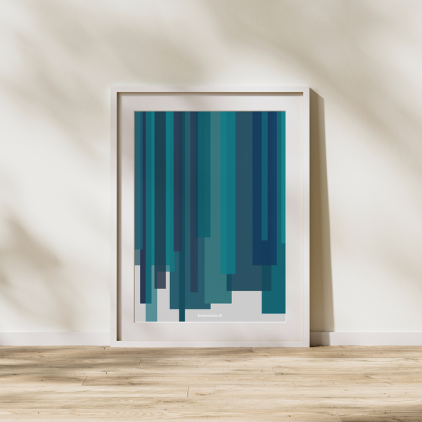 Abstract - Blå  (Plakat)