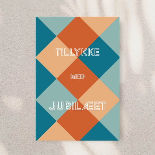 Tillykke med Jubilæet - Abstrakt No. 3  (Kort)