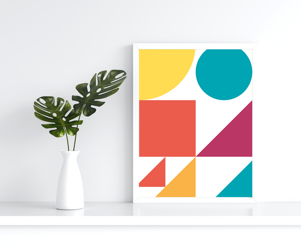 Abstrakt Geometri 3 - Plakat