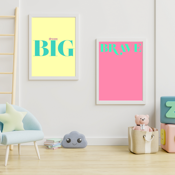Dream Big - Gul - Plakat