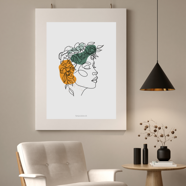 Simple Lines - Lady 2  (Plakat)