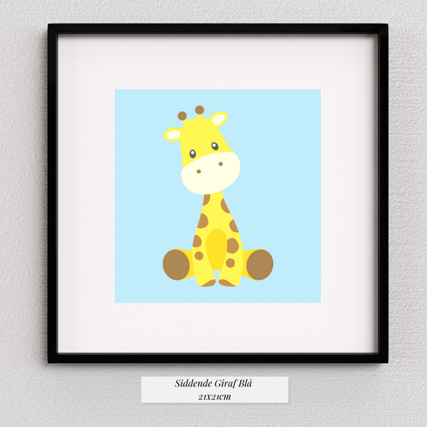 Cute Giraf - Blå