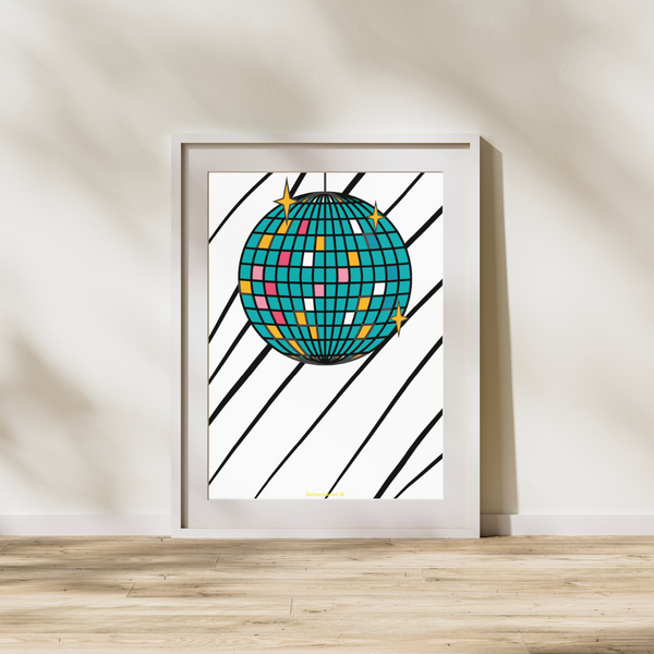 Diskokugle Retro - Plakat