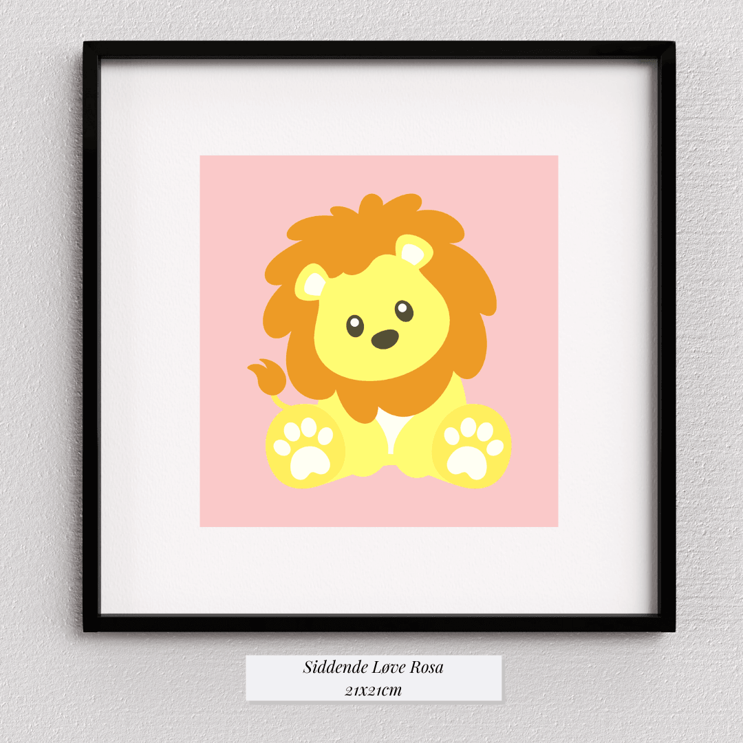 Cute Løve Rosa