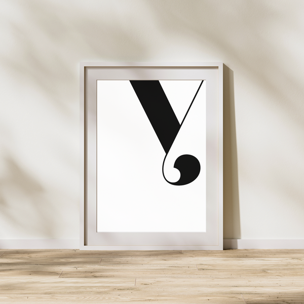 Bogstav Y - Plakat