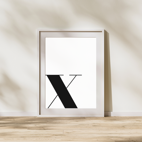 Bogstav X - Plakat