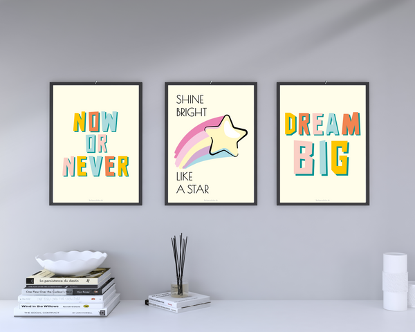 Dream Big Plakatsæt (3 plakater)