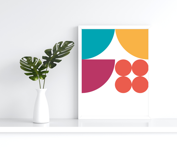Abstrakt Geometri 1 - Plakat