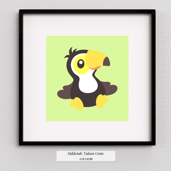 Cute Tukan Grøn