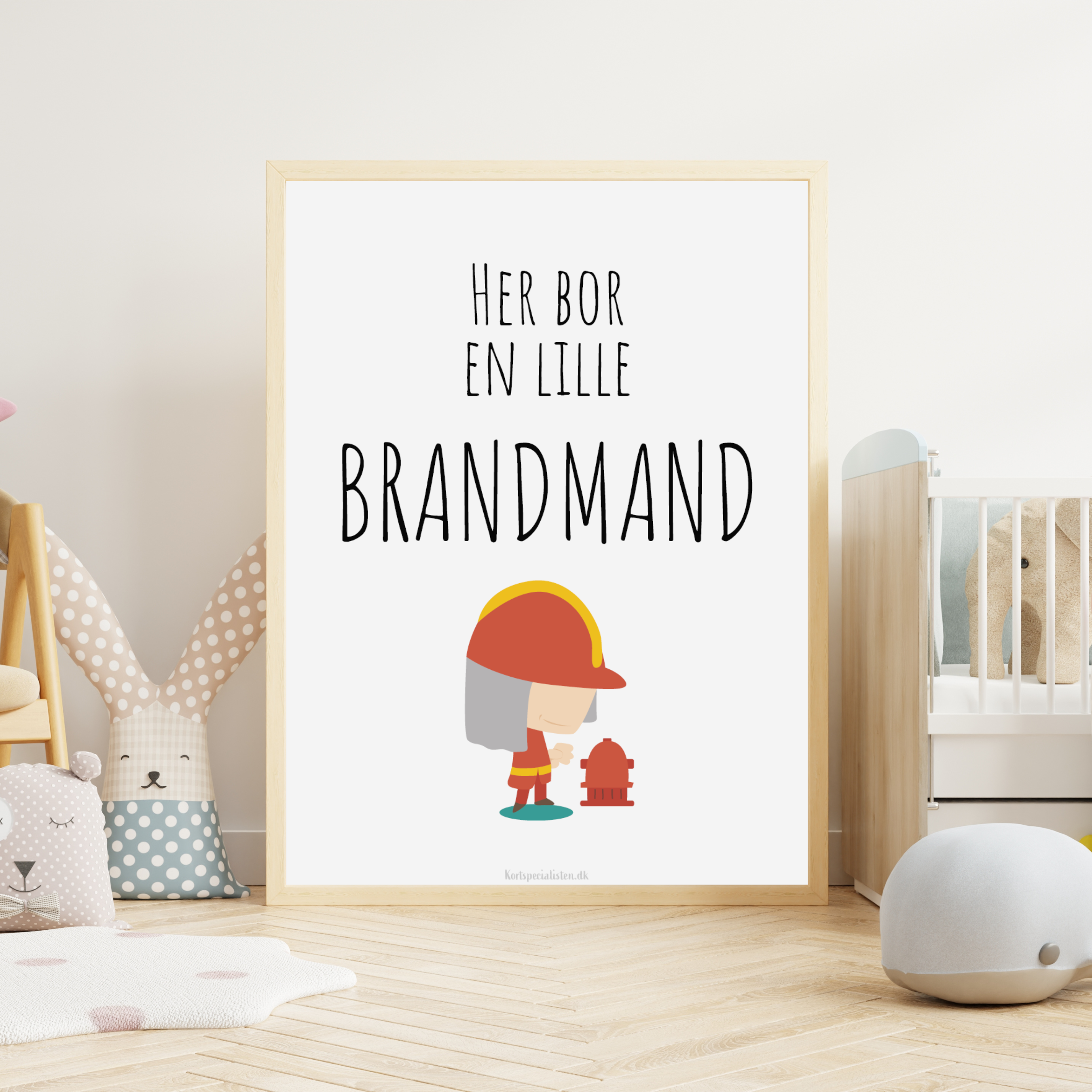 Her bor en lille Brandman  - Plakat