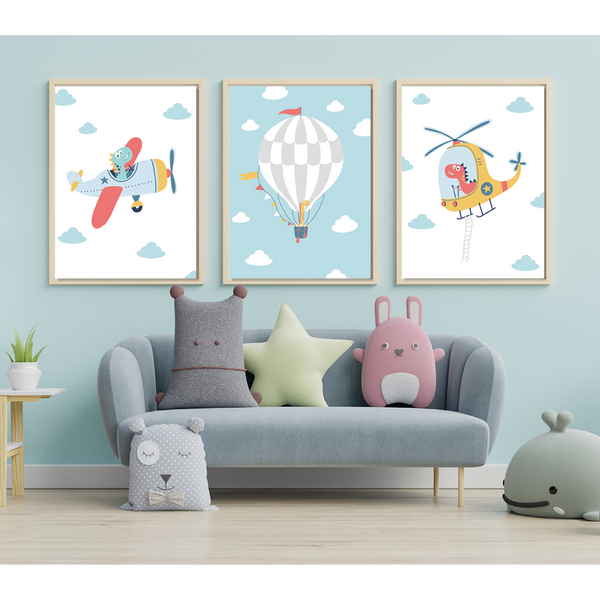 Dino Plakatsæt (3 plakater)