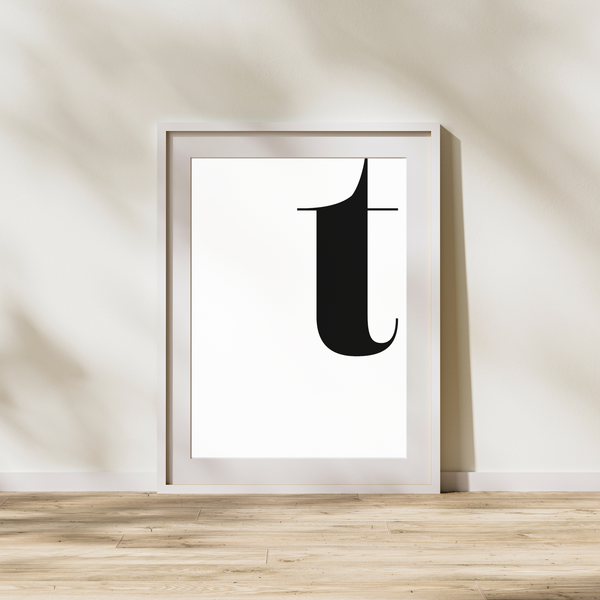 Bogstav T - Plakat