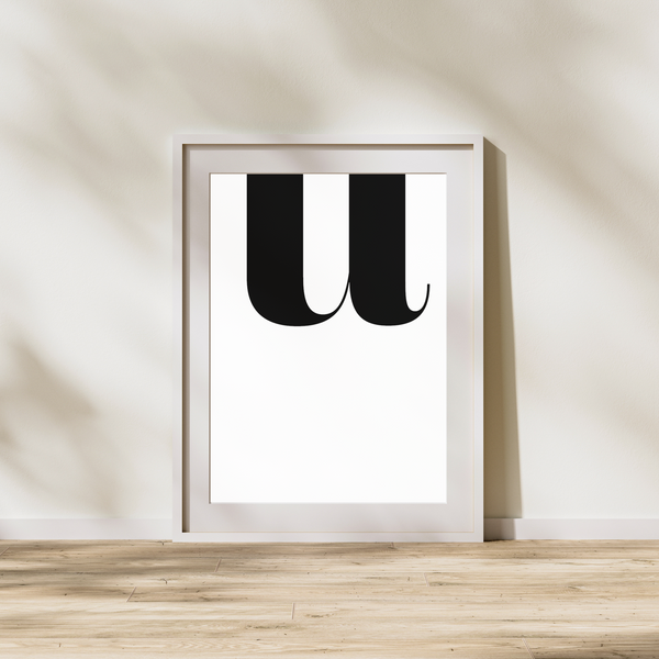 Bogstav U - Plakat