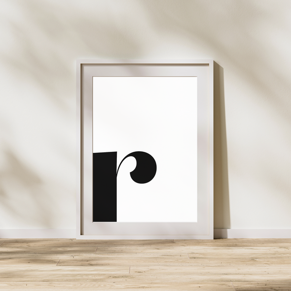 Bogstav R - Plakat