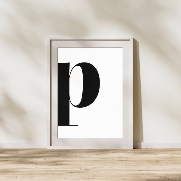 Bogstav P - Plakat