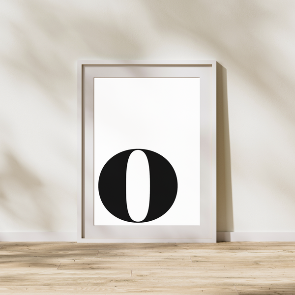 Bogstav O - Plakat