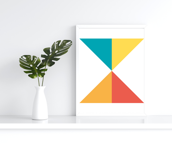 Abstrakt Geometri 2 - Plakat