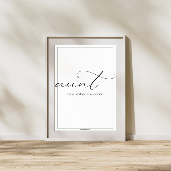 Aunt - Plakat