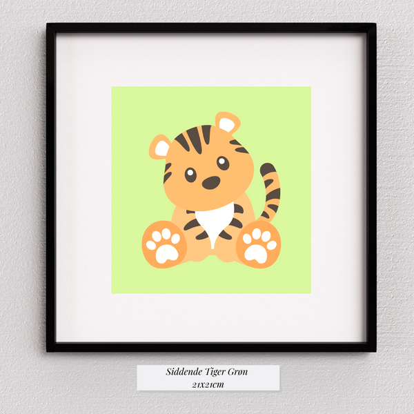 Cute Tiger Grøn