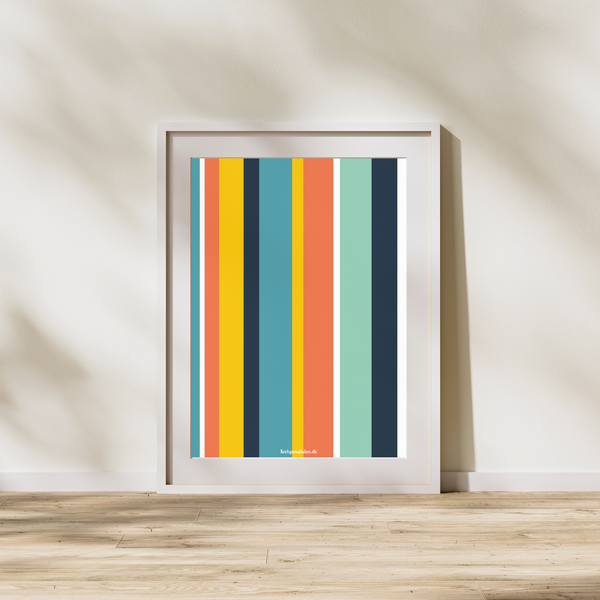 Mønster med Linjer - Plakat