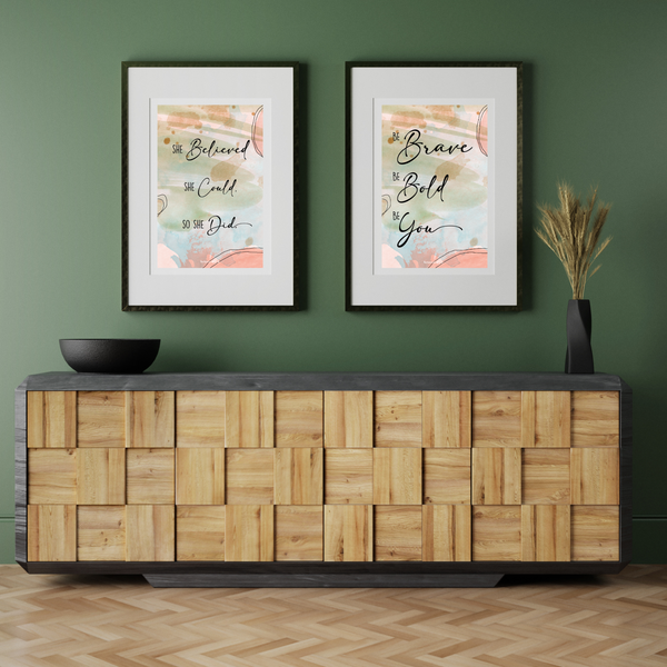 Be brave be bold - Plakat