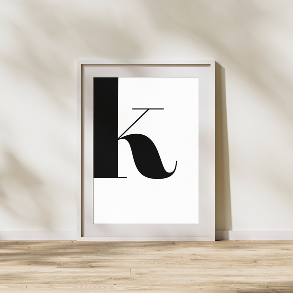 Bogstav K - Plakat