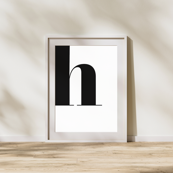 Bogstav H - Plakat